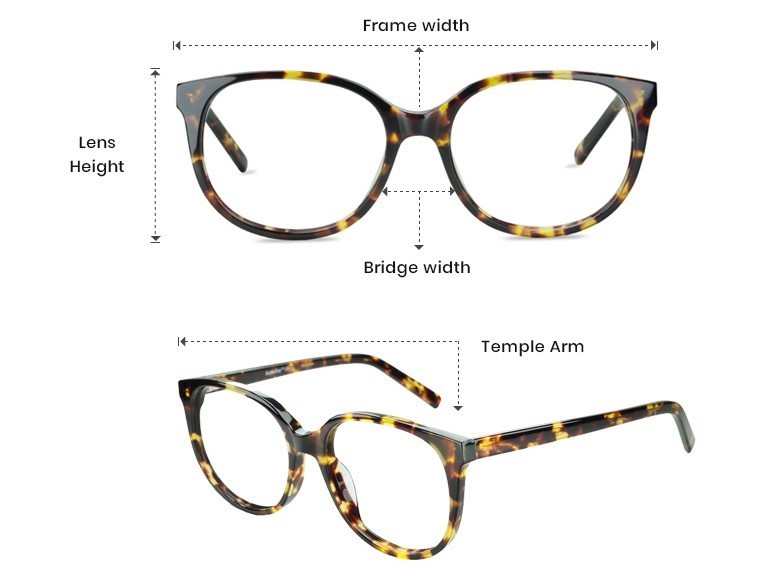 Buying Glasses, Frame Measurements, Oodo™