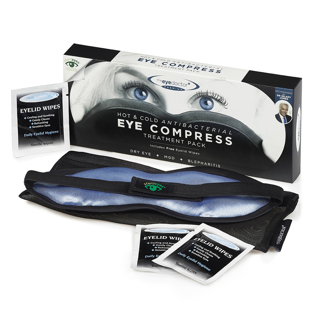 eye doctor eye compress, dry eyes, clean eyelids, Oodo™