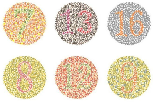 ishihara test colour perception, eye test, opticians, Oodo™